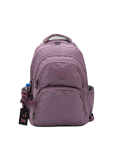 Özel Su İtici Kumaş Mürdüm Unisex Okul Çantası 34600