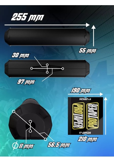 Krıstal Shop Protaper Pitbike Motosiklet Enduro İçin Direksiyon Yastığı 163304186