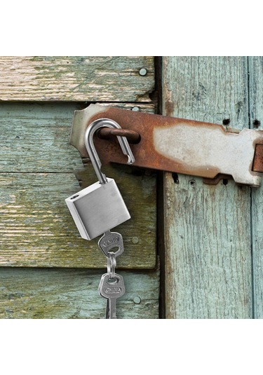 Bagaj Kilidi 30mm Paslanmaz Çelik Günlük Kilidi Paslanmaya Karşı Dayanıklı Küçük Kilit Anahtarlı