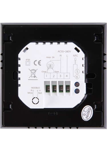 Sones Bht-2001 3a Yük Su Isıtma Tipi Lcd Dijital Isıtma Oda Termostatı, Ekran Saat / Sıcaklık / Zaman / Hafta / Isı Vb. Siyah