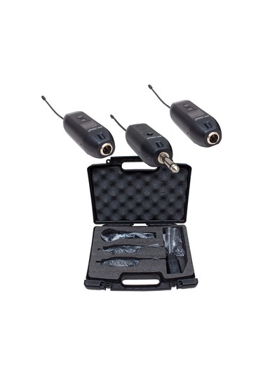 Magıcvoıce Mv-19596 Uhf Enstrüman Tip Kablosuz Mikrofon Üçlü Set Kürsü Yaka Mikrofonu Li Xrl Li Gitar İçin Uygun