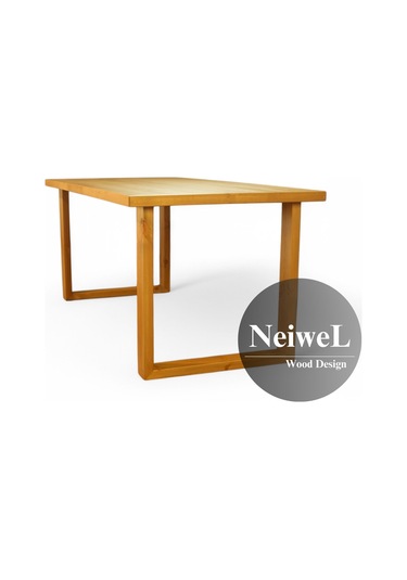 Neiwel Loen Doğal Ahşap Mutfak Ve Yemek Masası-120-240 Açık Ceviz