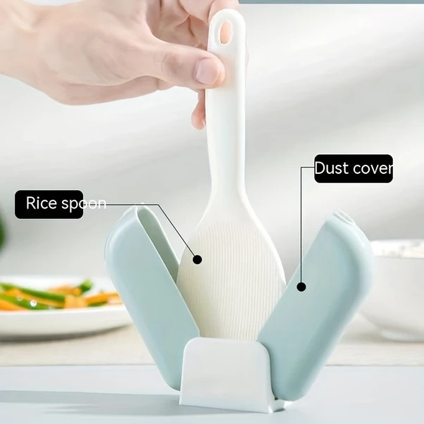 Dashanshop Mavi Saklama Askılı Toz Geçirmez Pirinç Kaşığı Seti Kolay Temizlenir Mutfak Gereci Mavi