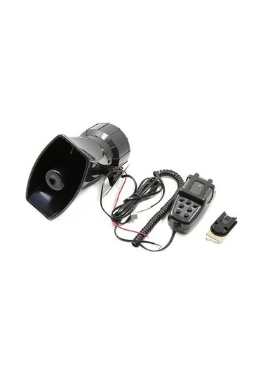 Createtech 12v 110db 7 Sesli Acil Durum Kornası - Mikrofonlu, Güçlü Ve Dayanıklı Araba Hoparlör