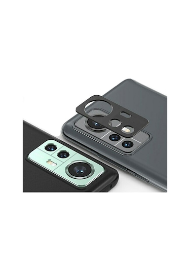 Microcase Xiaomi Mi 12 Kamera Lens Koruma Halkası - Kapalı Tasarım Siyah