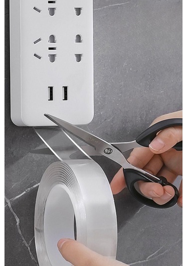 Ams Net Ultra Güçlü Çift Taraflı 2 Mt X 3 Cm Çift Taraflı Nano Bant