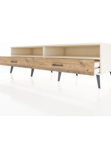 Kronos Tv Ünitesi 2 Raflı 2 Çekmeceli 176x59x51 Aytaşı-aytaşı/çam Aytası/atlas Çam