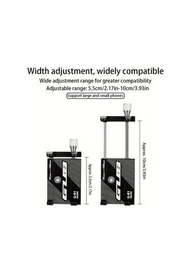 Elmpaly Gub Bisiklet Alüminyum Telefon Tutucu G81 3.5-6.2 İnç Titanyum Titanyum