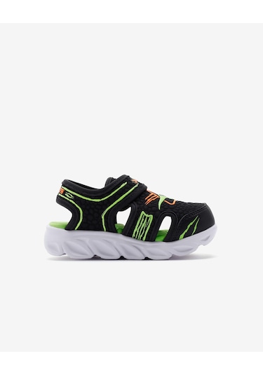 Skechers Hypno - Splash - Hydro - Fun Küçük Erkek Çocuk Siyah Işıklı Sandalet 400612n Bklm Siyah