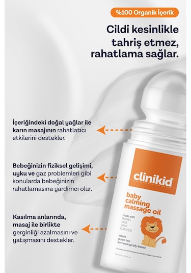 Clinikid Rahatlatıcı Masaj Yağı 60 ML