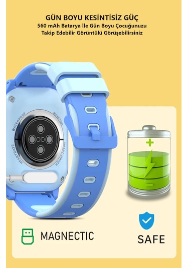 Wonlex CT24 Mini Sim Kartlı 4G Video Görüşme Gps Takip Akıllı Saat (İthalatçı Garantili)