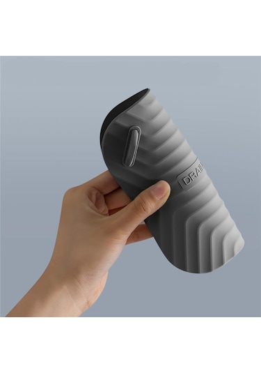 Siyah Renk Kare Kötü Koku Önleyici Silikon Mat Banyo Mutfak Lavabo Balkon Gider Tıpası Kapağı