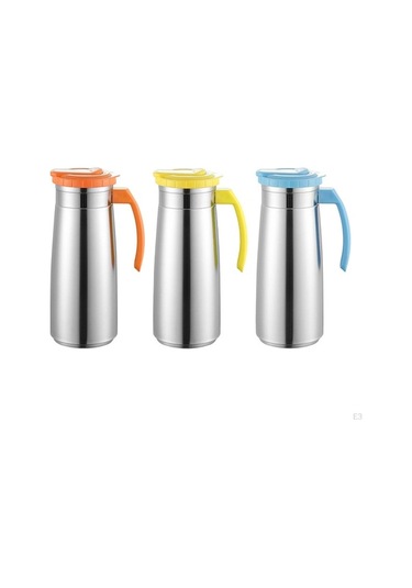 Novahub Soğuk Su Isıtıcısı Mavi Paslanmaz Çelik Sürahi 1.3l Kapaklı Çaydanlık