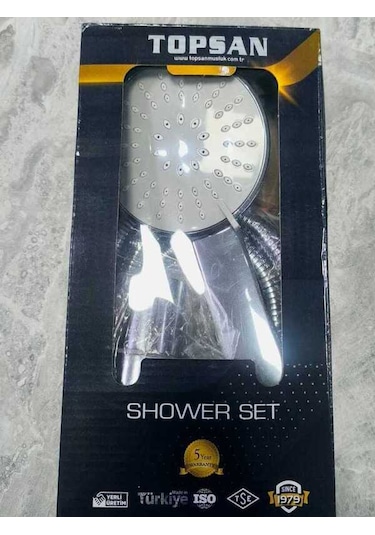 Elduşu Seti Shower Set Elduşu+mafsal+spral Krom - Beyaz
