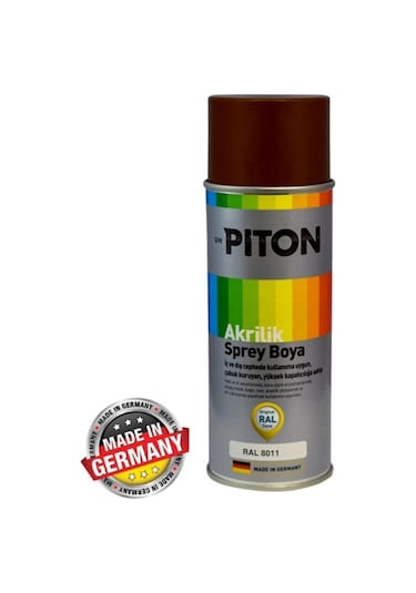 Piton Akrilik Sprey Boya 400 Ml Ral8011 Ceviz