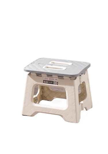 Mini Portatif Kalınlaştırılmış Katlanır Tabure-gri 05