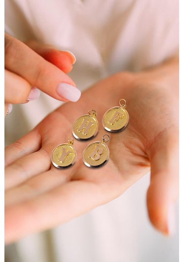 Ena Altın Harf Nostalji Kolye Uçu