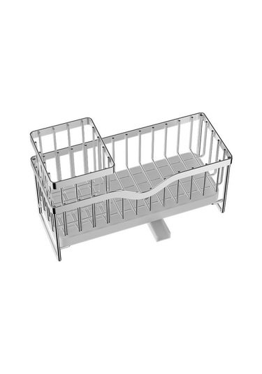 Youtek Sıcak Su Armatürü Lavabo Sünger Çöp Sepeti, Çelik Çelik Malzeme, Ev Ofis Mutfak Depolama Organizer, Renk: Siyah Diğer