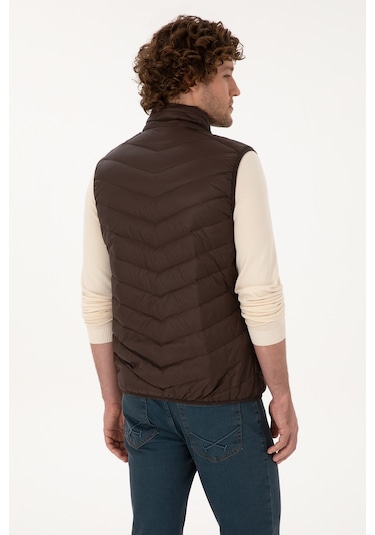 U.s. Polo Assn. Erkek Koyu Kahverengi Yelek Dokuma 50310045-vr084 Koyu Kahverengi