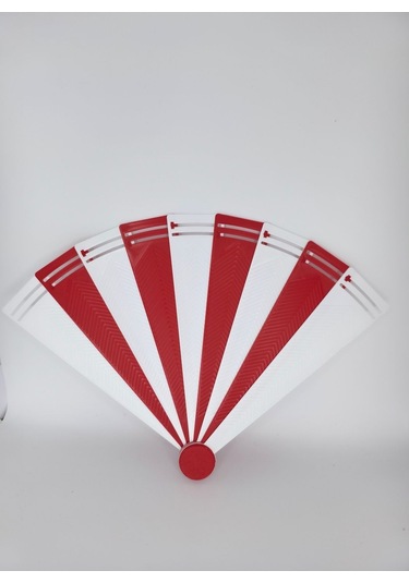 Yelpaze Serinleten Tasarımlar- Kırmızı Beyaz