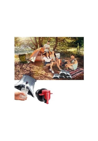 Prestigegoods Outdoor Kampçılık Piknik Yalıtımlı 5l Su Çantası Teneke Folyo Sıcak Tutar Altın