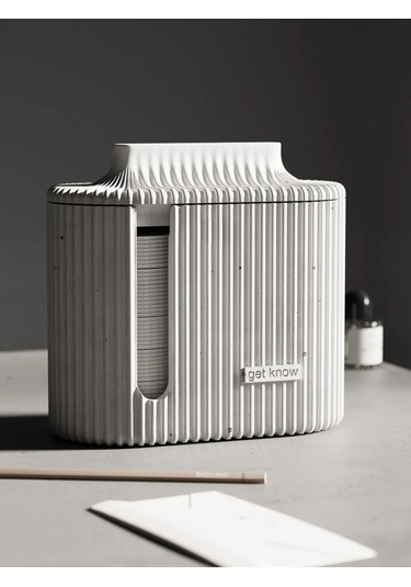 Getknow Home Kapaklı Pamuk Disk Ve Çubuk Kabı 342136040 Beyaz