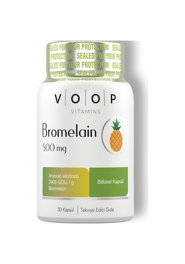 Voop Bromelain 500 MG Ananas 30 Bitkisel Kapsül