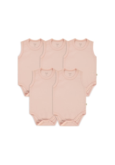 Civil Baby Bebek 5'li Çıtçıtlı Badi 1-3 Yaş Pembe