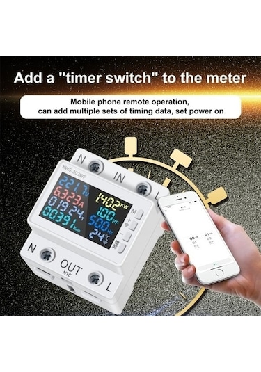 Tongxida Çok Fonksiyonlu Ac Ekran Ray Ve Akım Ölçer, 170-270v, Kws-302wf