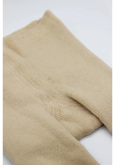 Tekli Kaymaz Mix Havlu Külotlu Çorap 50501 Bej Çok Renkli