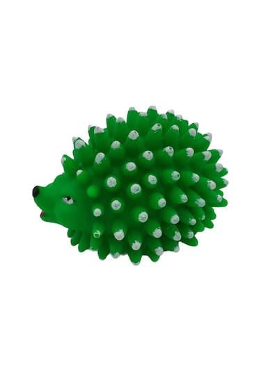 Oyuncak Kirpi Sesli 8 cm Yeşil