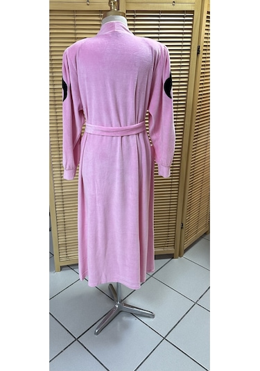 Kadife Sabahlık Pembe Pembe