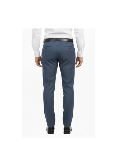 Erkek Regular Fit Kumaş Pantolon Likra Kumaş Bgl-st05035 Koyu Mavi
