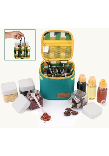Sones Cls Dış Mekan Baharat Şişesi Seti Taşınabilir Baharat Kavanoz Barbekü Gereç Kombinasyonu Çok Renkli