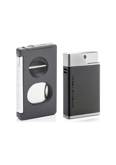 Porsche Design Puro Çakmak Ve Kesici Seti Gray P3631/26