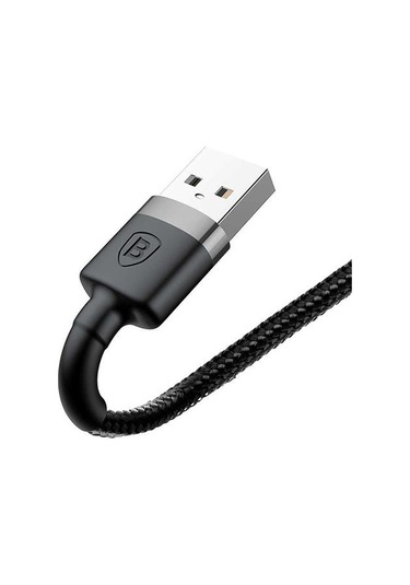 Baseus Lightning 1 Metre Kevlar Kablo Siyah/gri