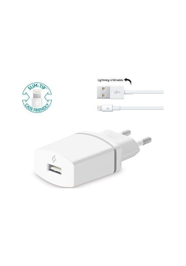 Ttec Compact Lightning Seyahat Şarj Cihazı-2SCC2001B -> Beyaz