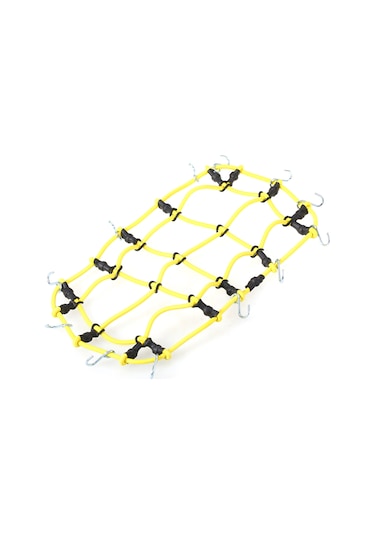 Symbee 1/10 Ölçekli Tırmanma Araçları İçin Esnek Sarı Çatı Bagaj Filesi