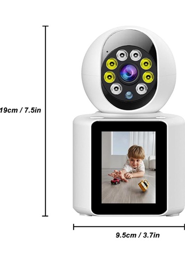 Full Hd 360 Akıllı Bebek Kamerası İki Yönlü Ses Gece Görüşlü Güv