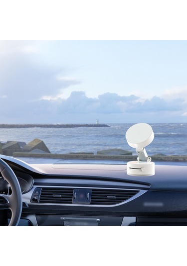 Suntek Jenerik Araba Telefon Tutucu Güçlü Vakum Emme Beyaz