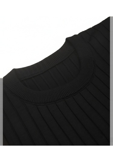 Deepsea Erkek Siyah Rahat Kalıp Çizgi Dokulu Triko Kazak Şık & Modern Tasarım 2605432 Siyah Deepsea Erkek Siyah Rahat Kalıp Çizgi Dokulu Triko Kazak Şık & Modern Tasarım 2605432 Siyah