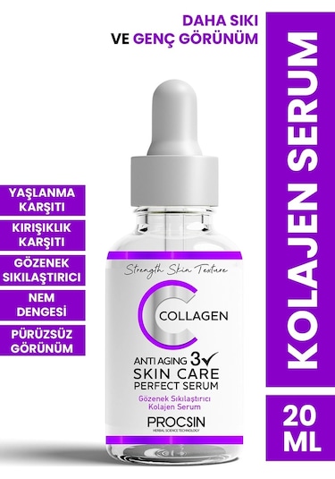 Procsın Yaşlanma Ve Kırışıklık Karşıtı Kolajen Serum 20 ML