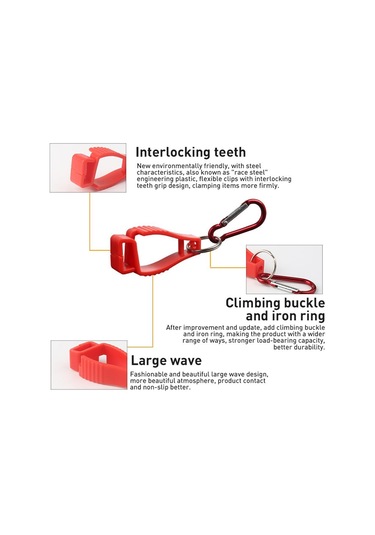 Patrik İş İçin Eldiven Klipleri Eldiven Tutucular Metal Kancalı Eldiven Kemer Klipsi Taşınabilir İş Eldivenleri Plastik Kancalı Kapmak Tutucu Klip Çok Renkli