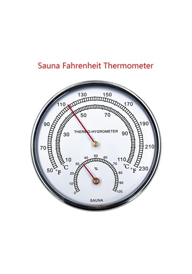 Yunboo Sauna Odası İçin Sıcaklık Ve Nem Ölçer - Yüksek Sıcaklığa Dayanıklı Büyük Ekranlı Termometre-higrometre