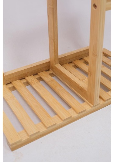 Digithome Bambu 6 Raflı Saksılık Çok Amaçlı Stand Çiçeklik Banyo Düzenleyici Havluluk Db-0025 Kahverengi