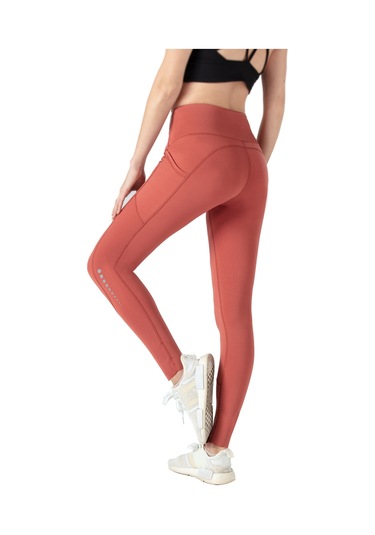 Geeroyoo Şık Kesimli Esnek Yoga Taytı, Yüksek Bel Ve Reflektif Detaylar - Pembe Us: Xxl Fildişi