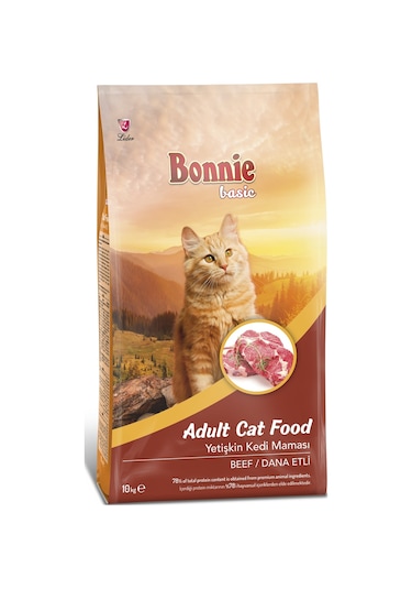Bonnie Biftekli Yetişkin Kedi Maması 10 KG