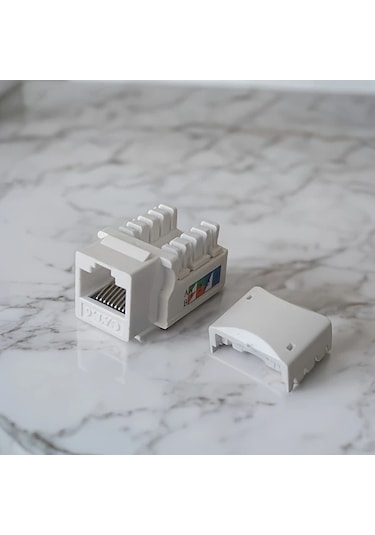 Xuweiwei 20 Adet Cat6 Ethernet Duvar Plakası Rj45 Ağ Bağlantı Elemanı 10gbps Hızlı Kolay Kurulum Ev Ofis İnternet