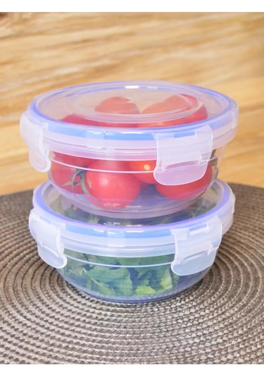 Gds Comfort 400 Ml Yuvarlak Plastik Gıda Saklama Kapları Seti, 2 Ad 326898534 Beyaz