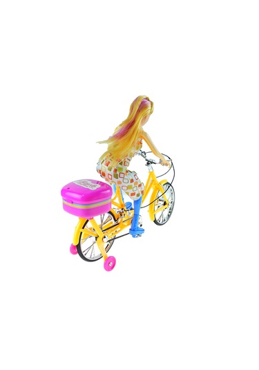 Bisikletli Bebek Işıklı Sesli Oyuncak Bebek